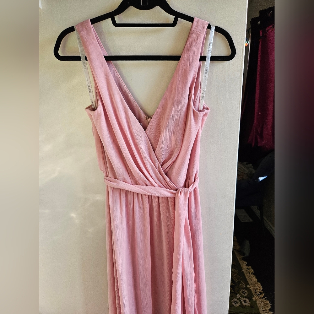David's Bridal Pink High Low Sundress